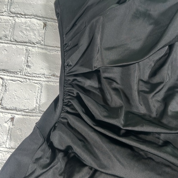 Swimsuits For All Women's Black Ruched Skirted Bandeau Swimdress size 10 NEW - Picture 14 of 16